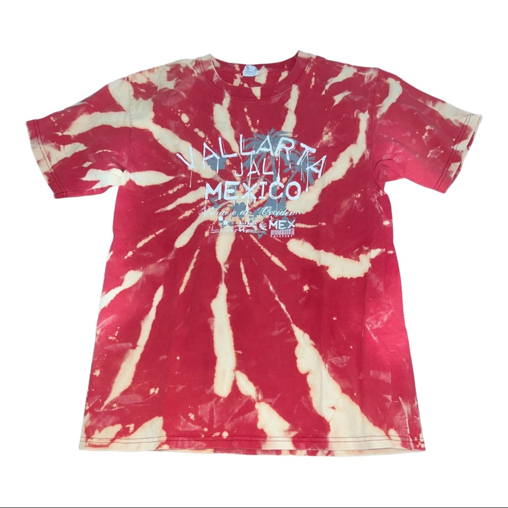 Repurposed bleached tee Vallarta Mexico Tourist tee